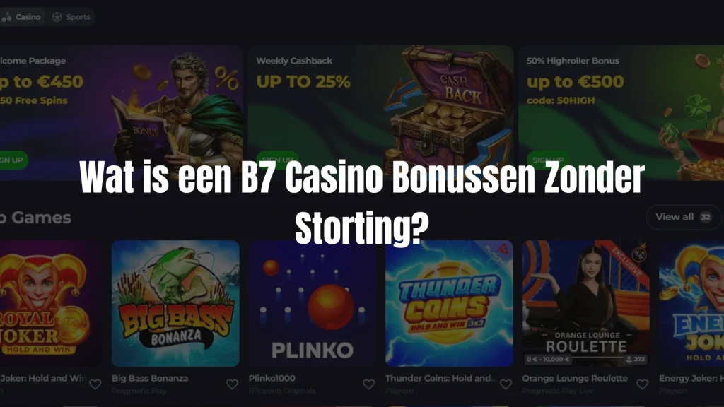 Wat is een B7 Casino Bonussen Zonder Storting?